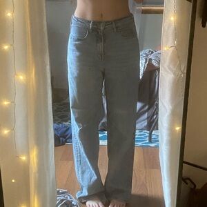 Old Navy Light Blue Women Wide Leg Jeans